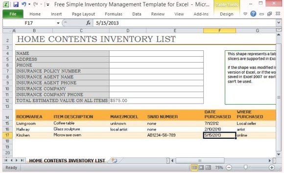 home inventory program for mac